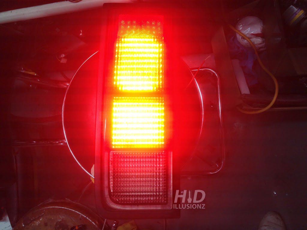 HID ILLUSIONZ Hummer H2 Sut Custom LED TailLight Retrofit