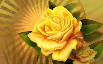 3d yellow rose wallpapers