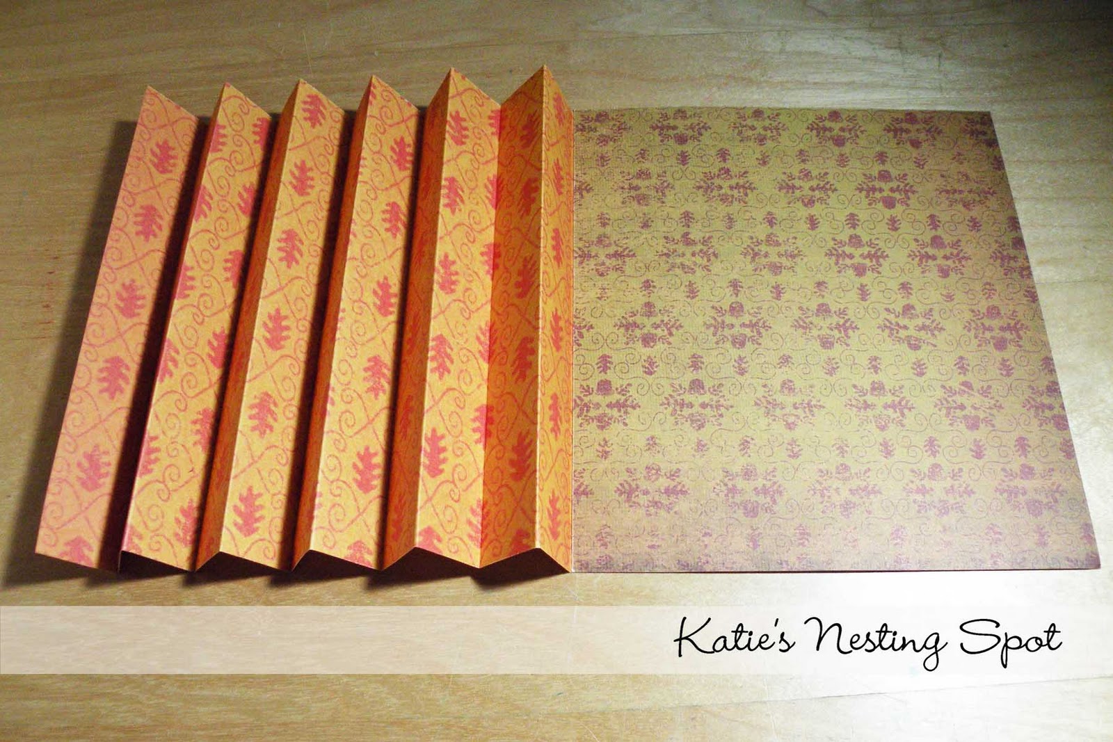 Katie's Nesting Spot Tutorial Handmade Book with Accordion Fold Binding