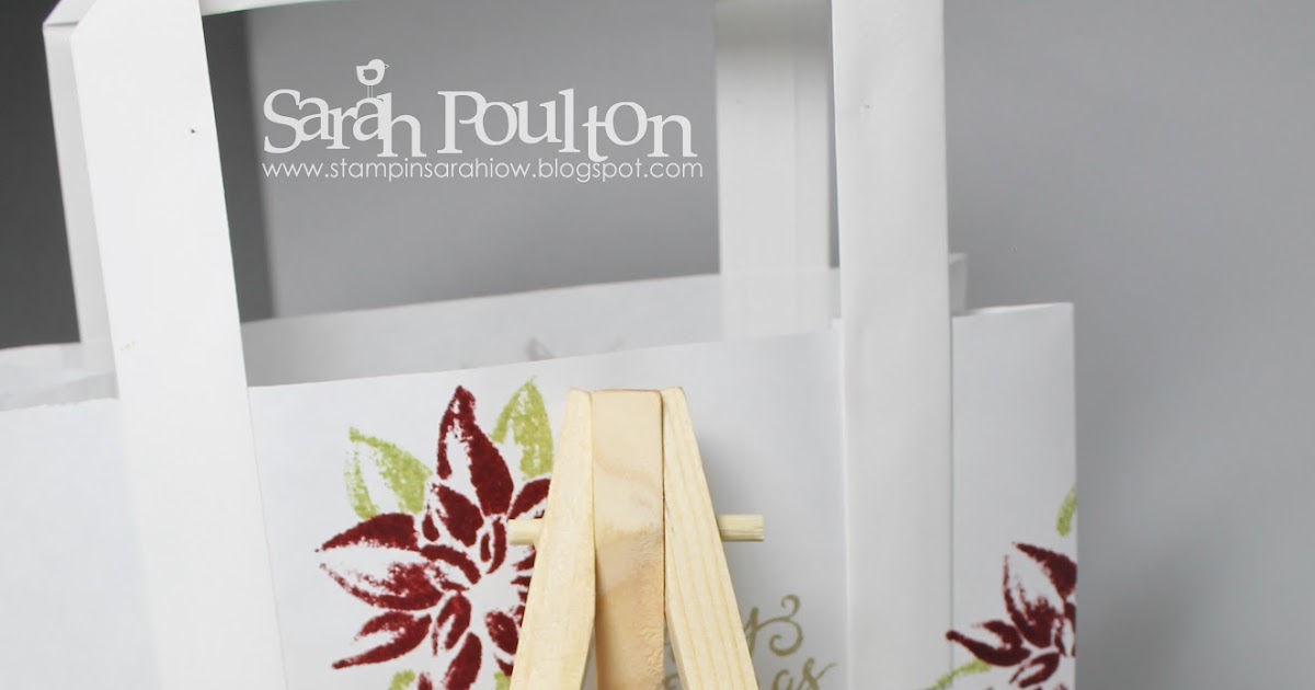 Stampin' Sarah! A Berry Merry Decorative Easel Gift Set from Stampin