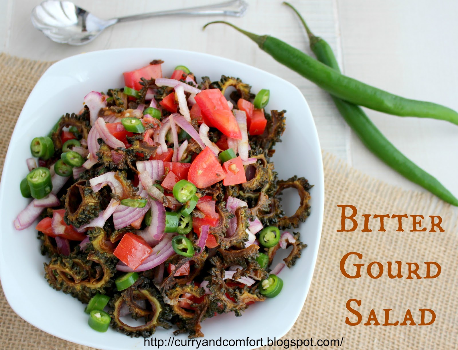 Kitchen Simmer Bitter Gourd Salad (Sri Lankan Kariwila Sambol)
