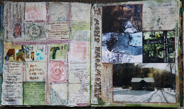 Galia Alena, art journal, journalling, mixed media, journal pages