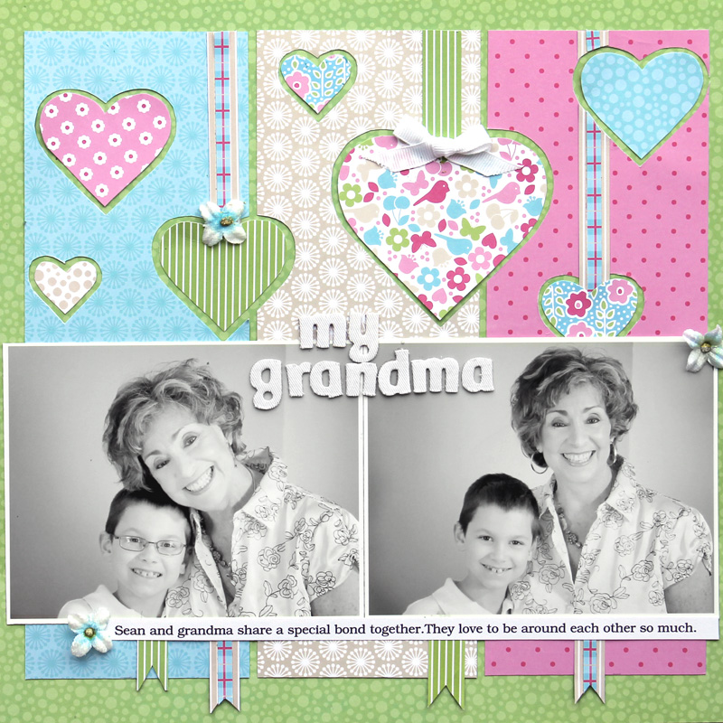 Ideas for Scrapbookers Special Grandma Page and Sketch