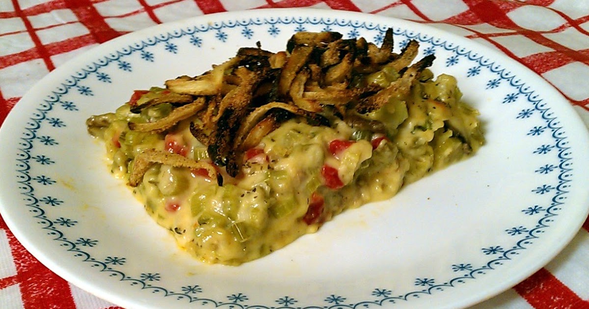 Kissing the Cook Creamy ThreeCheese Celery Bake with OvenFried