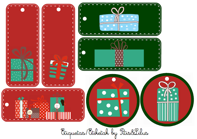 CHRISTMAS GIFT TAGS FREEBIES / ETIQUETAS PARA LOS REGALOS DE REYES FREEBIES