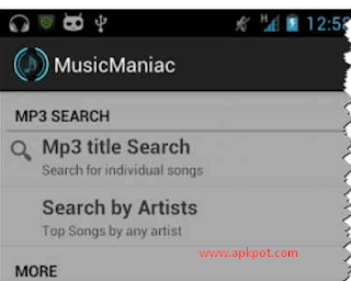 music maniac app for android