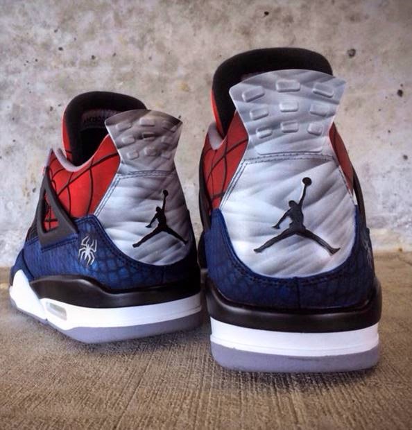 custom spiderman jordans
