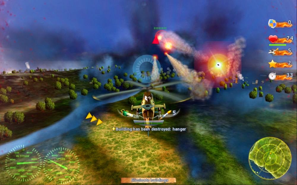FREE Download ZONE Helichelicopter arcade game FREE Download