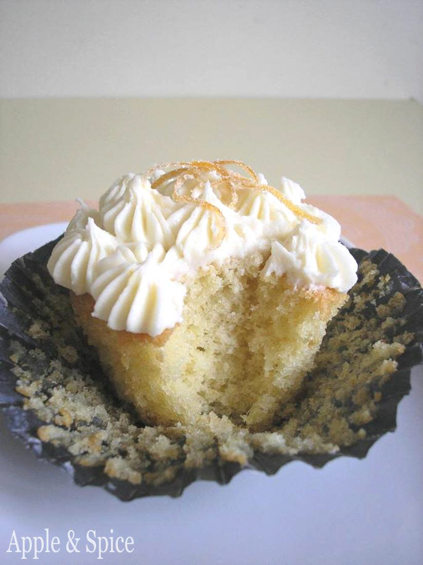 Apple & Spice Zesty Red Grapefruit Cupcakes with Homemade Candied
