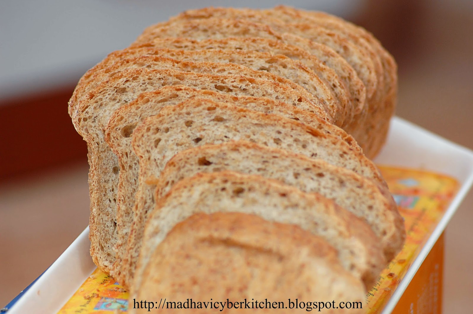Madhavi's Cyber Kitchen Cracked Wheat & Bran Bread