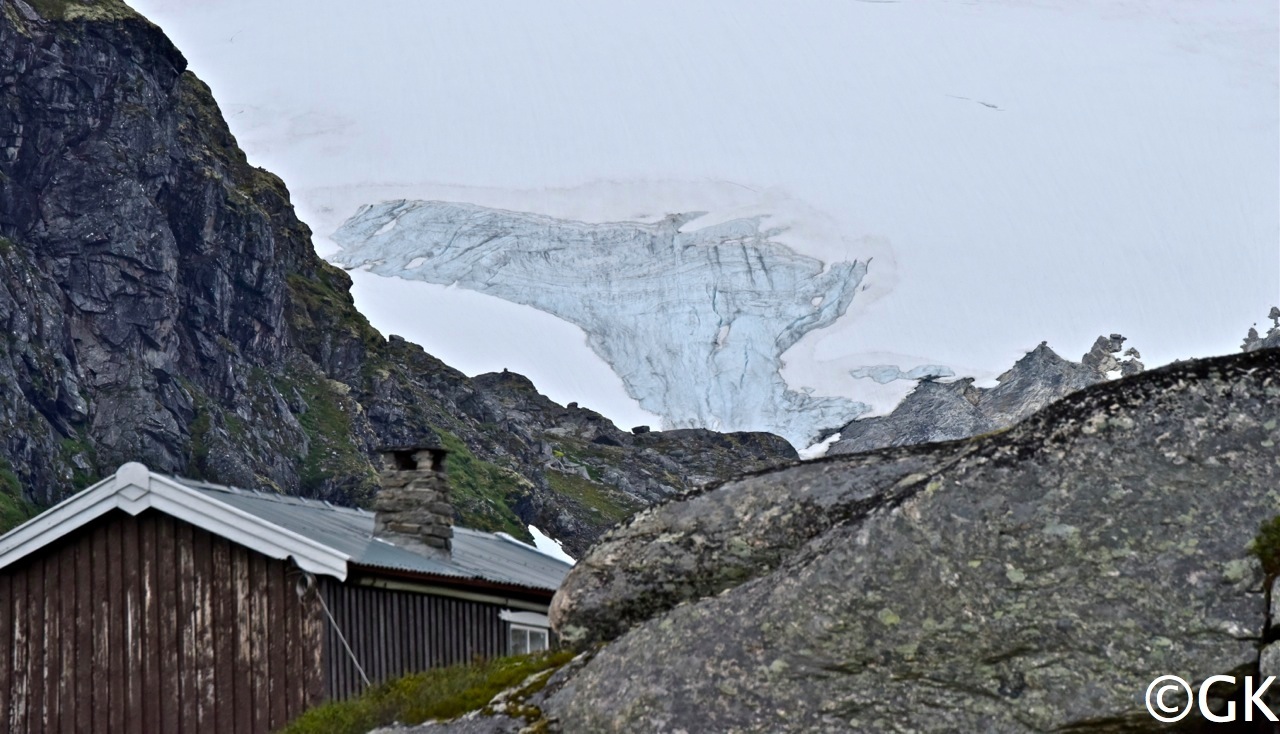 Gletscher beim 1476 Meter hohen Dalsnibba.