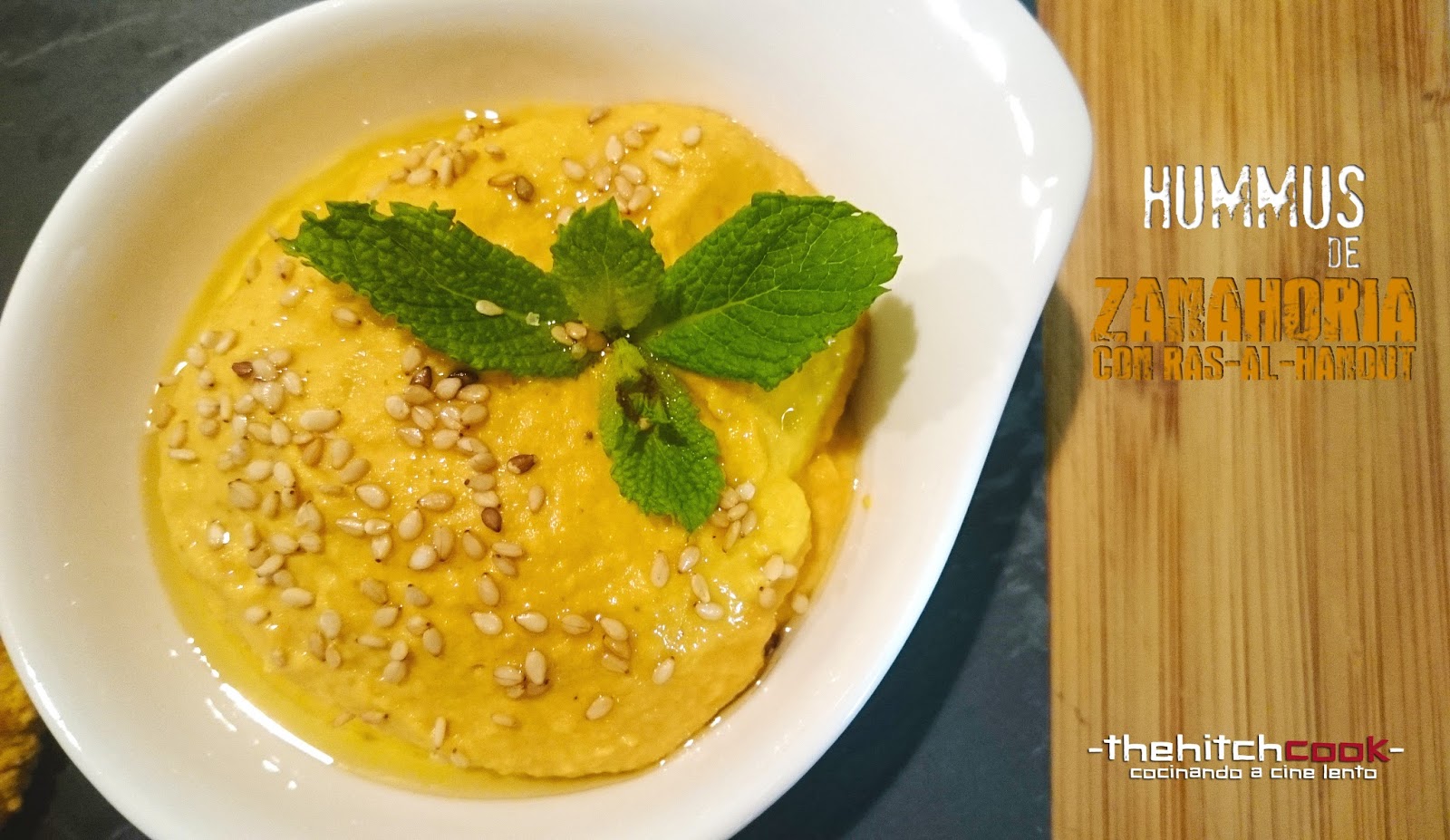 THE HITCHCOOK HUMMUS DE ZANAHORIA CON RASALHANOUT