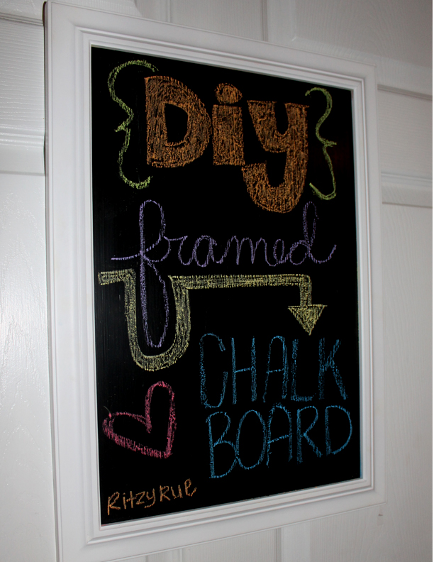Ritzy Rue DIY Framed Chalkboard