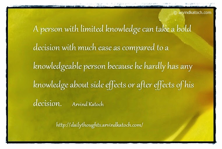 Daily Thought (A person with limited knowledge) Best Daily Thoughts