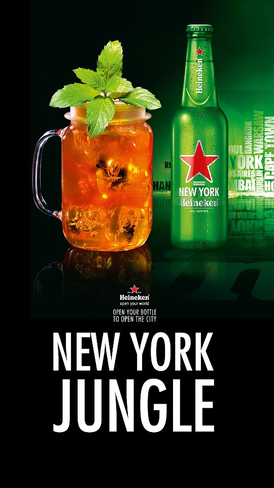 New York Jungle Cocktail Beer Heineken Android Wallpaper
