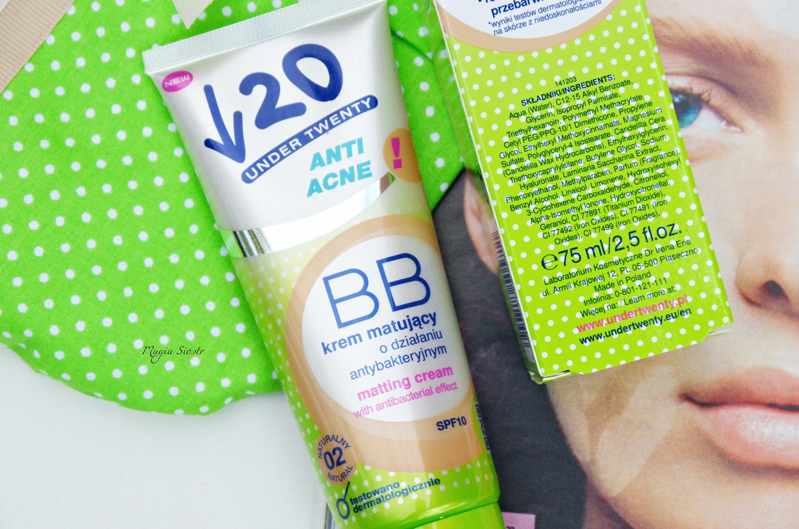 UNDER TWENTY BB KREM MATUJĄCY Magia Sióstr blog modowy moda
