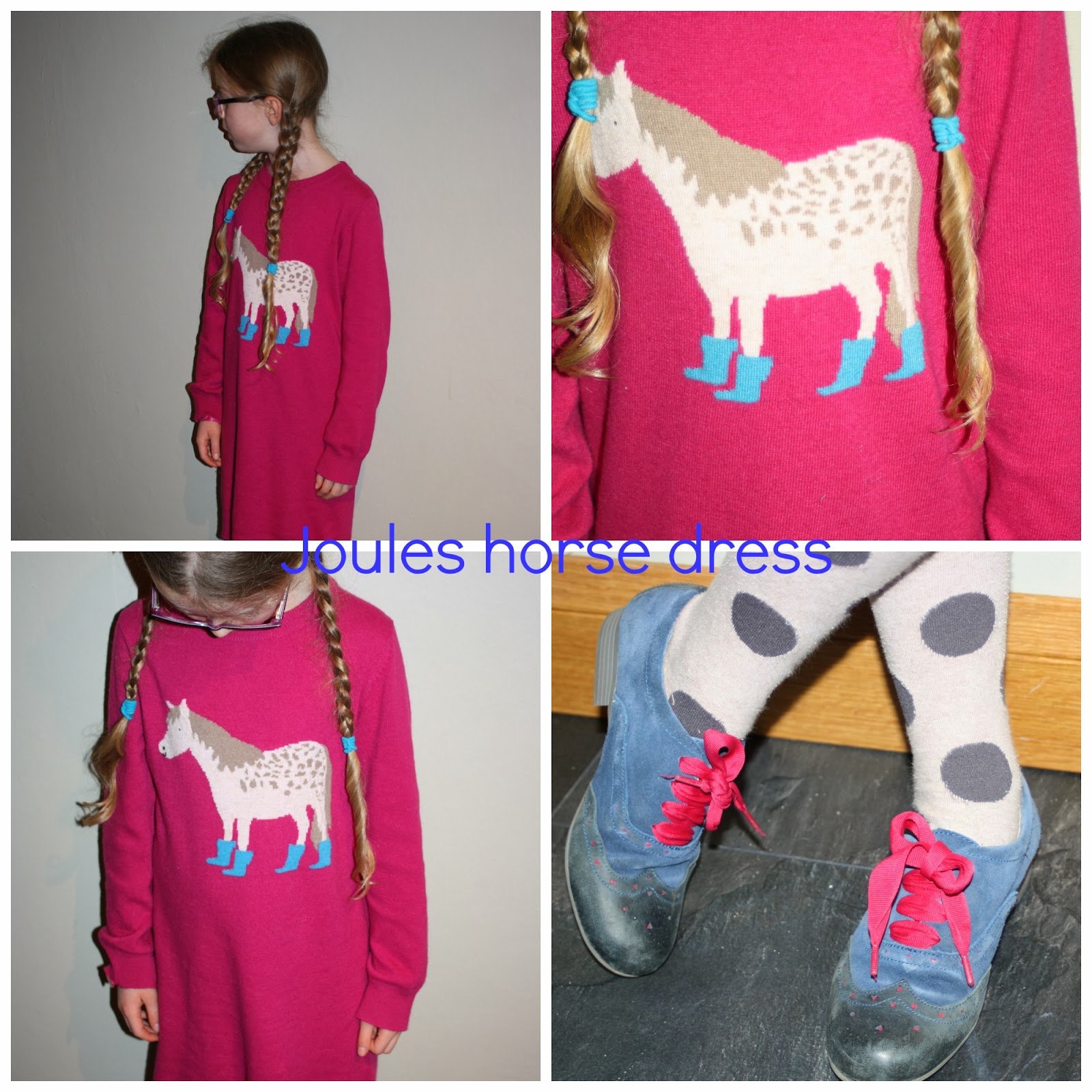 What she wore Joules horse dress Mum of Three World