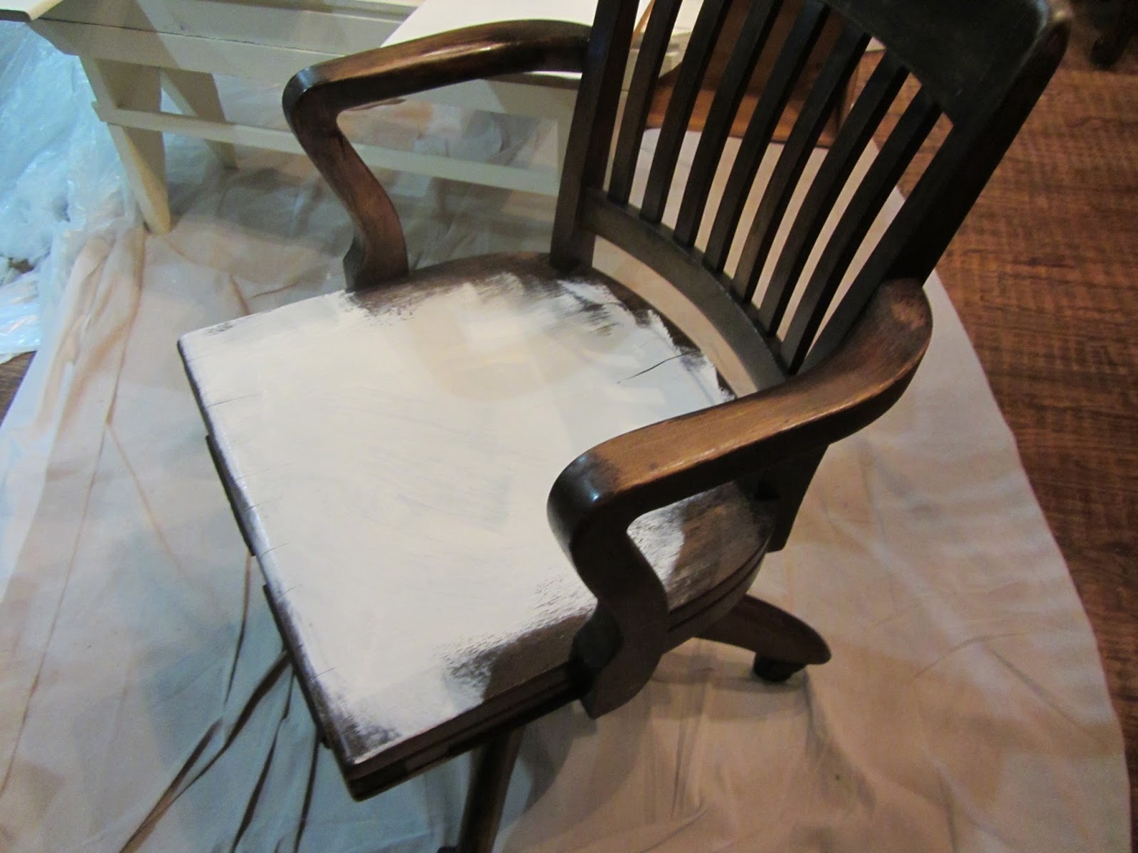 At Rivercrest Cottage Pottery Barn Desk Chair Knock Off