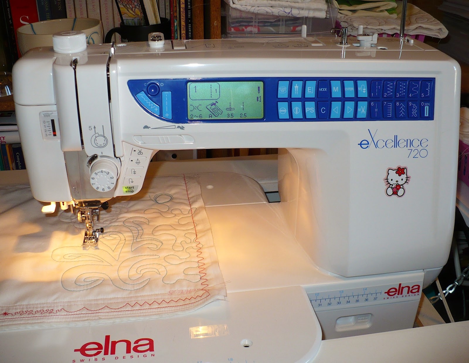 Eyelets in the Seams Elna eXcellence 720...