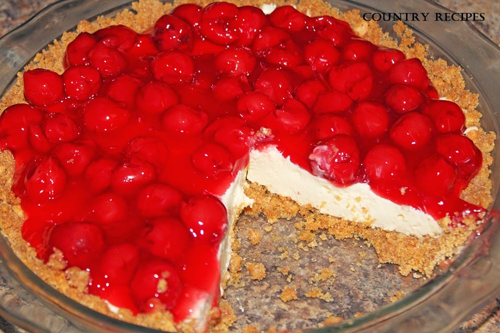 Cherry Cheesecake Pie Country Recipes Style Country Recipes