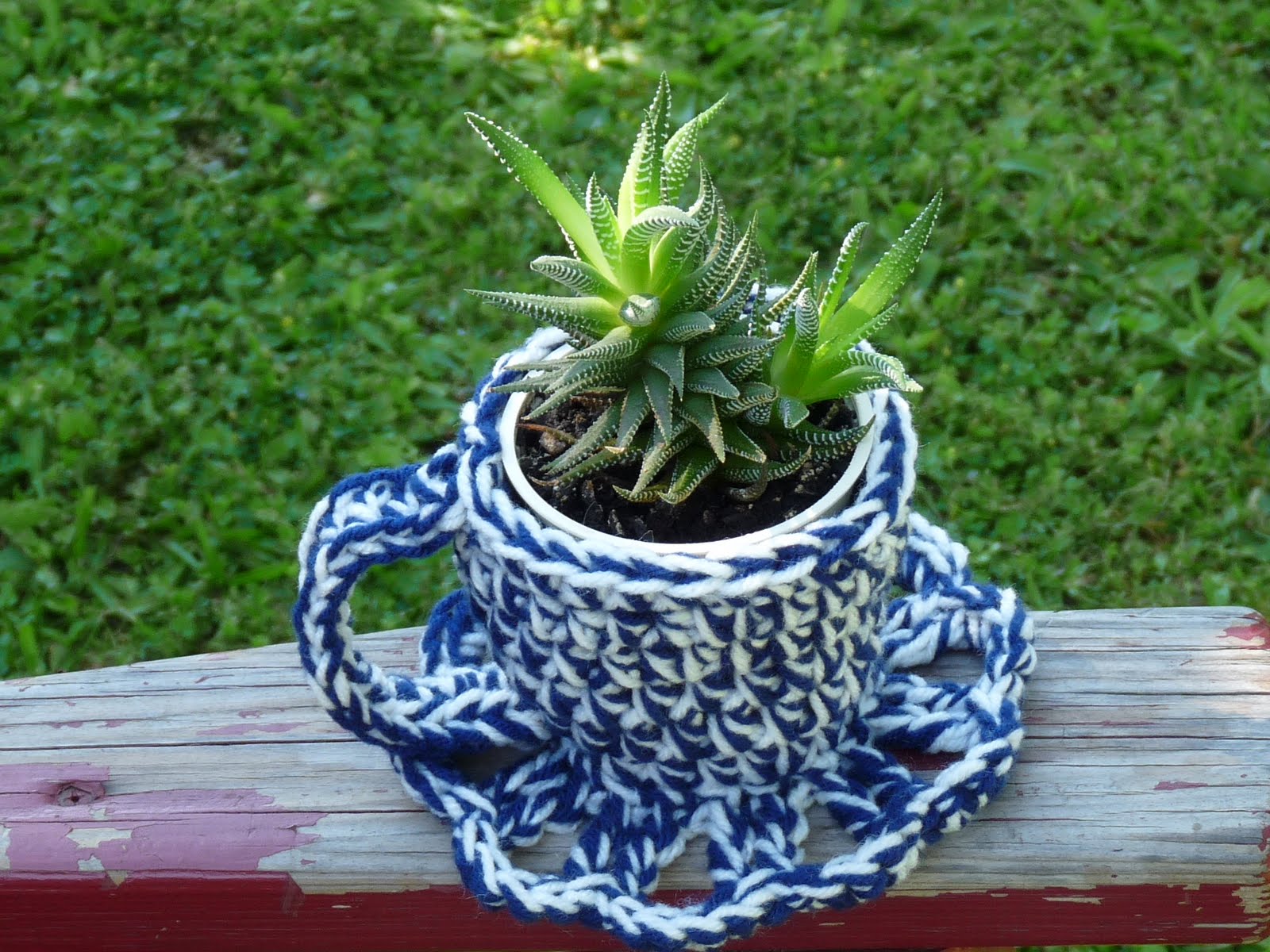 Nancy's Crochet Cup & Saucer Plant Pots