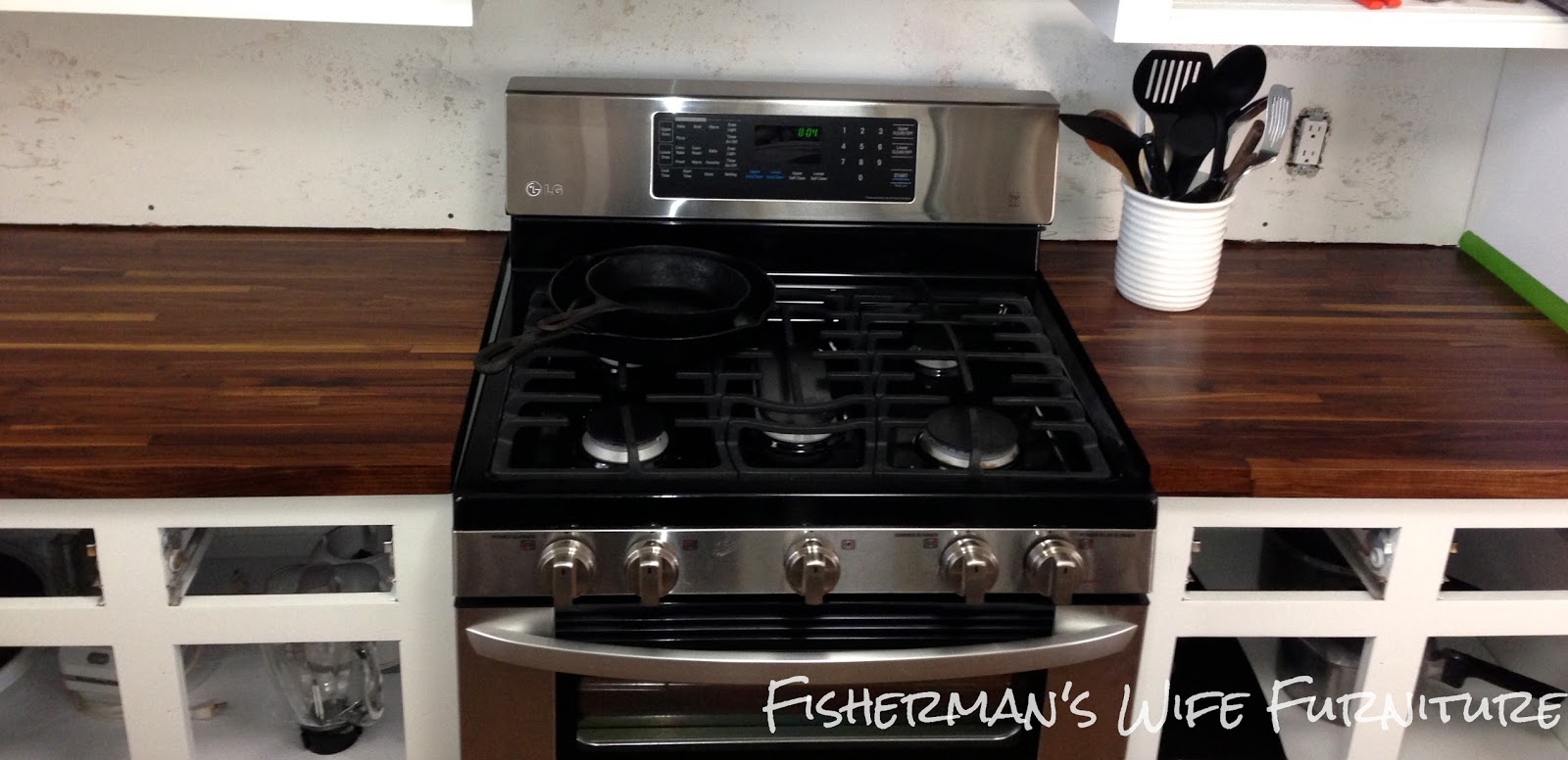 Fisherman's Wife Furniture DIY Butcher Block Countertops