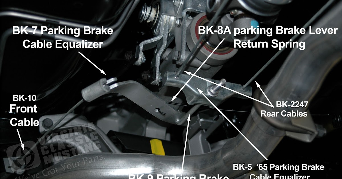 Virginia Classic Mustang Blog: 1965 Mustang Parking Brake ... 1967 mustang parking brake diagram 