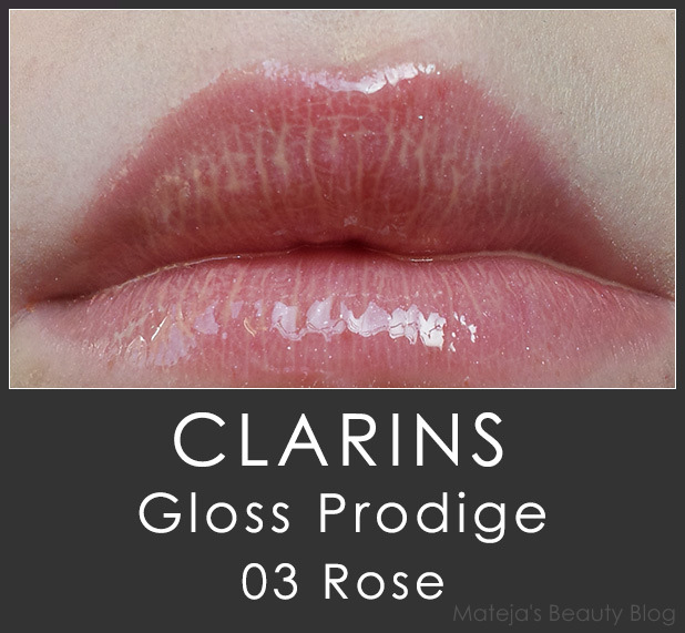 Clarins Gloss Prodige 03 Rose Mateja's Beauty Blog