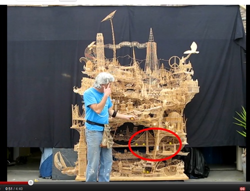 美藝術家用10萬根牙籤 打造舊金山模型