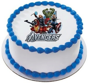Happy Birfday Ali The+Avengers++Cake+Topper