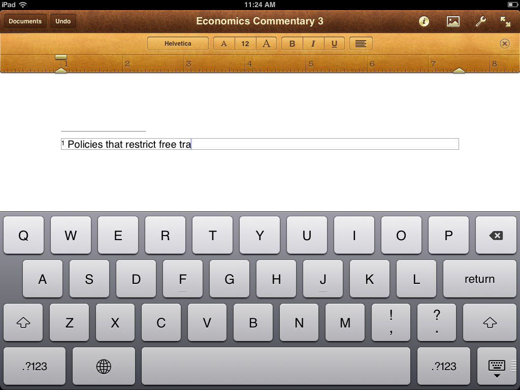 Can you write essays on ipad