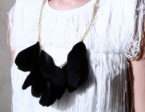  Feather Tassle Necklace