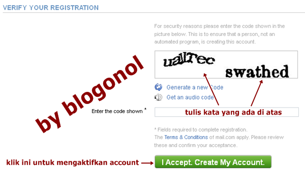 verify registration mail