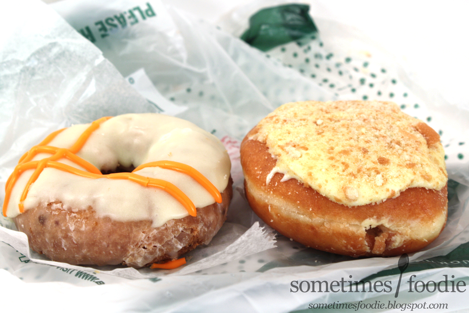 Sometimes Foodie Carrot Cake & Banana Pudding Doughnuts Krispy Kreme