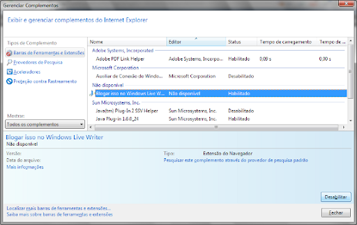 Complementos Internet Explorer 9 Complementos Internet Explorer 9