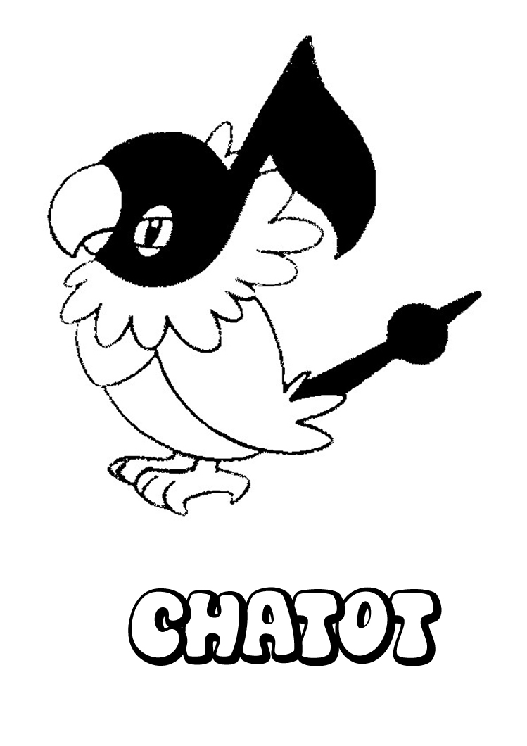 Coloring Pages Chatot Coloring Pages Chatot