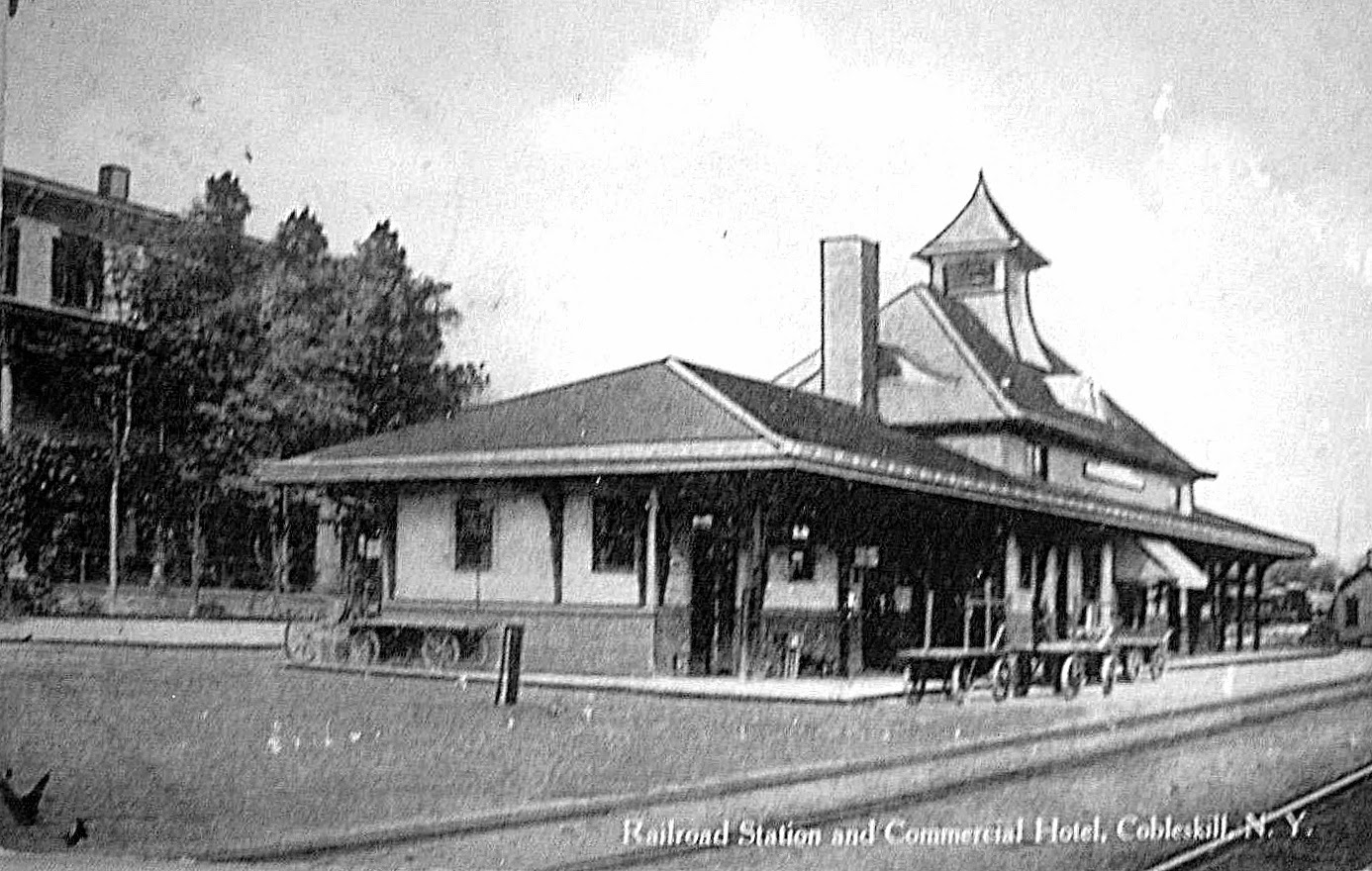 Vintage Railroad Pictures Delaware & Hudson depot, Cobleskill, N.Y.