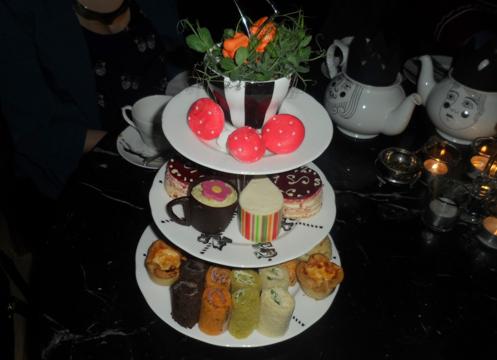 Mad Hatter afternoon tea at the Sanderson hotel London review and spoilers! flutter and sparkle