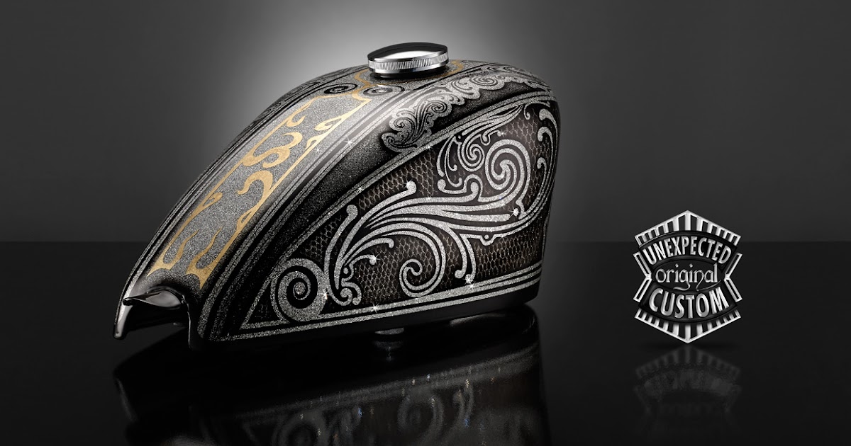 Unexpected Custom Harley Davidson Sportster Custom Tank "Old School n°1"