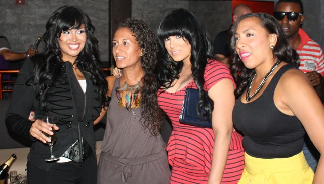 Somaya Reece and Emily Bustamante with fans