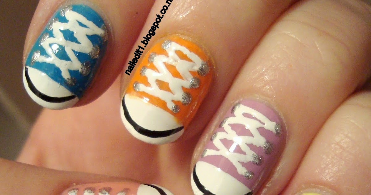 converse nail art