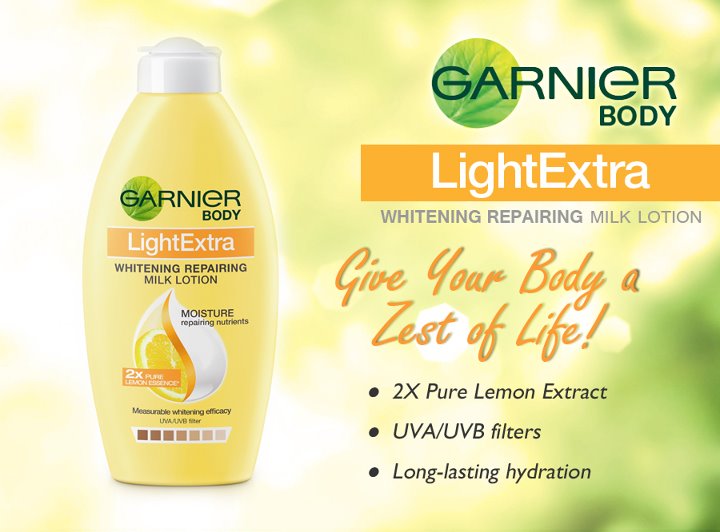 Malaysia Freebies Garnier Free Body Light Extra Whitening Repairing