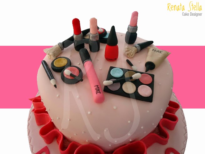 Renata Stella Cake Designer: Bolo Maquiagem