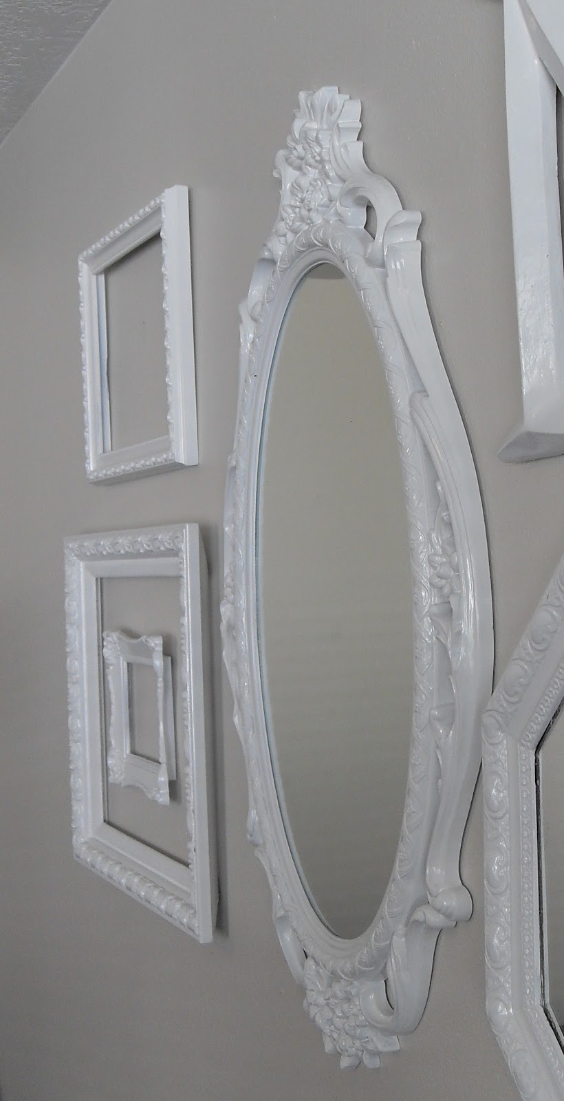 Oops! The latest, greatest frame adventure! An open frame gallery wall!