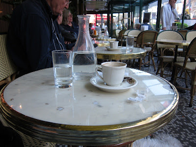 paris breakfasts: French Cafe Glasses