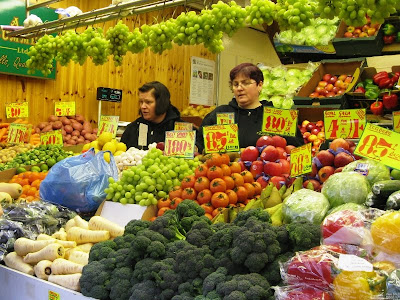 Vegetable stall in the market