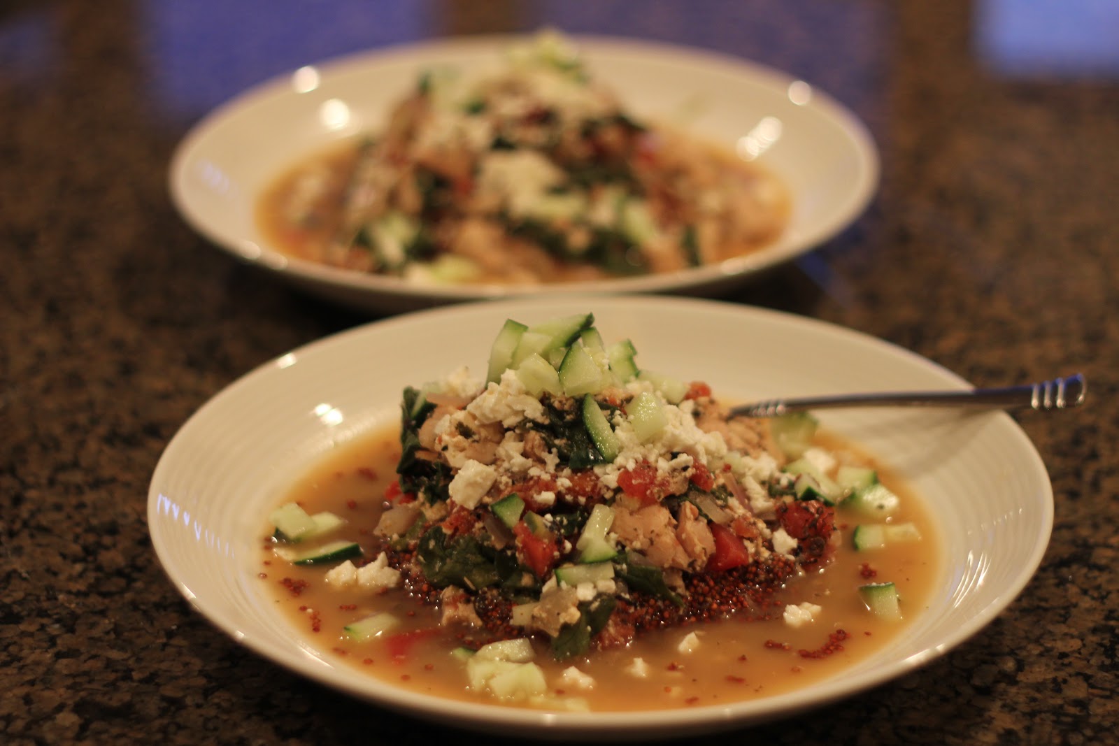 Never trust a skinny cook.... Crockpot greek chicken