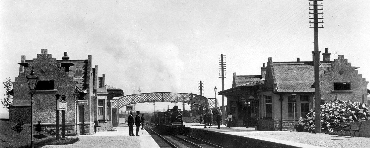 Tour Scotland Photographs Old Photograph Railway Station Laurencekirk