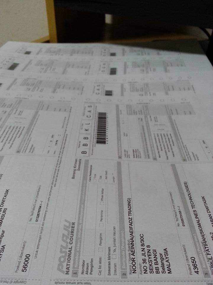 Tutorial Cara Print Consignment Note Poslaju Dari site