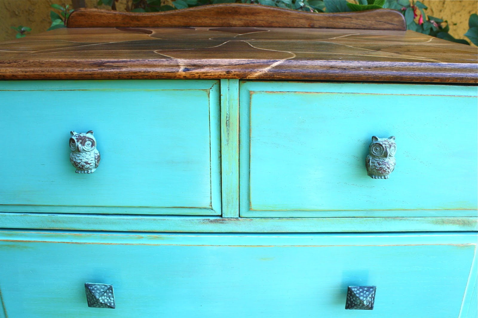 Makemeprettyagain Little Dresser With Owl Knobs And A